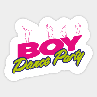 Boy Dance Party Sticker